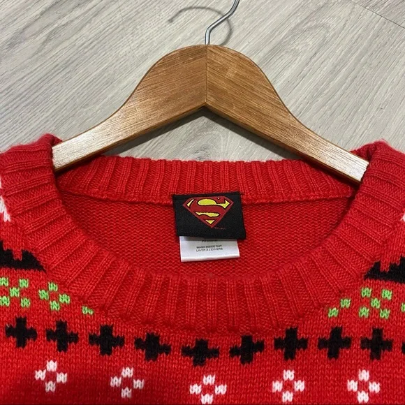 SUPERMAN “Ugly” Christmas Sweater - S/P - Picture 6 of 8